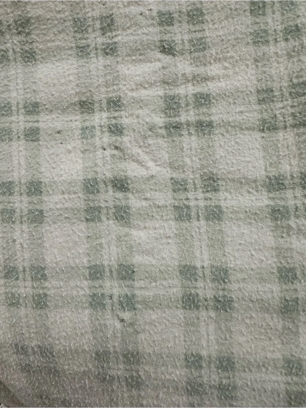 Laura Ashley Pale Green and White Plaid Cotton Bedding